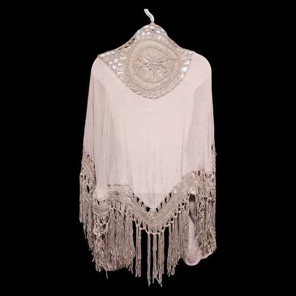 Do Everything In Love Lightweight Crochet Tassel Tan Cardigan - Picture 2 of 15